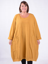 Lagenlook Cotton Jersey Balloon Dress - 11796, , Pure Plus Clothing, Lagenlook Clothing, Plus Size Fashion, Over 50 Fashion